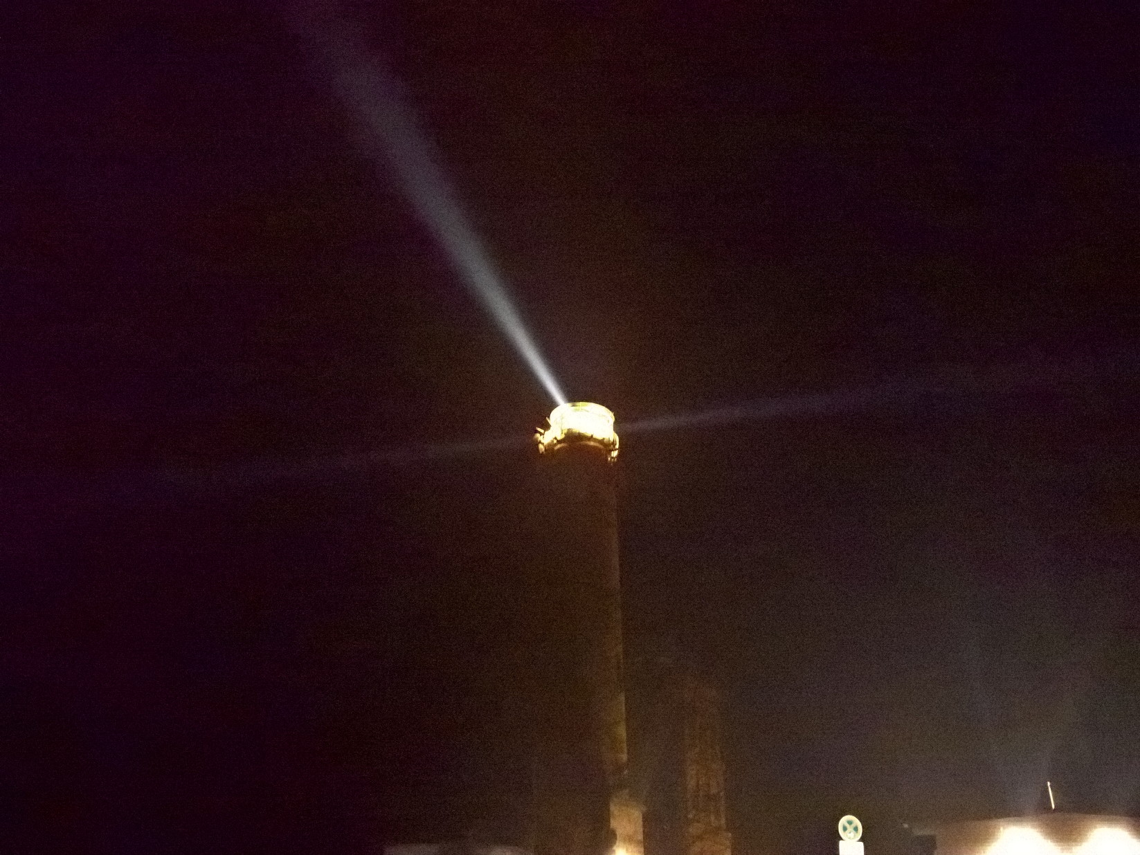 Leuchtturm am Kap Arkona bei Nacht auf Rügen