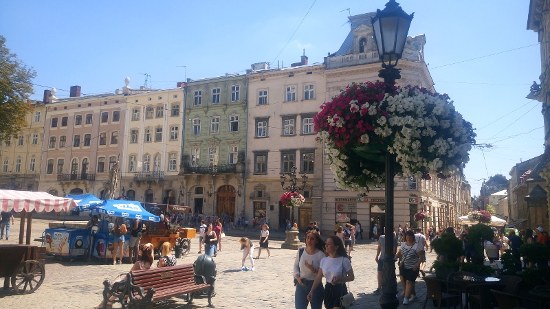 Lemberg Innenstadt Altstadt Lviv Marktplatz