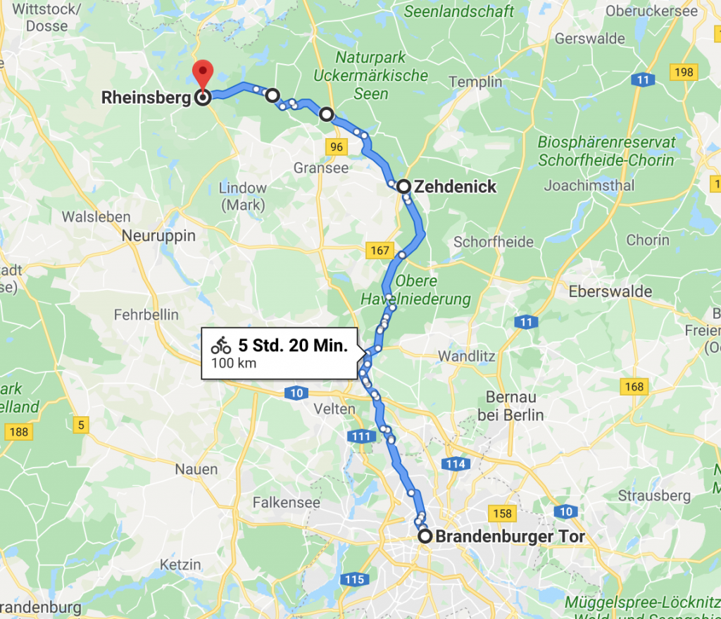 route radtour berlin rheinsberg
