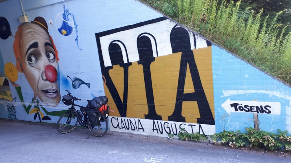 Mit Fahrrad Via Claudia Augusta