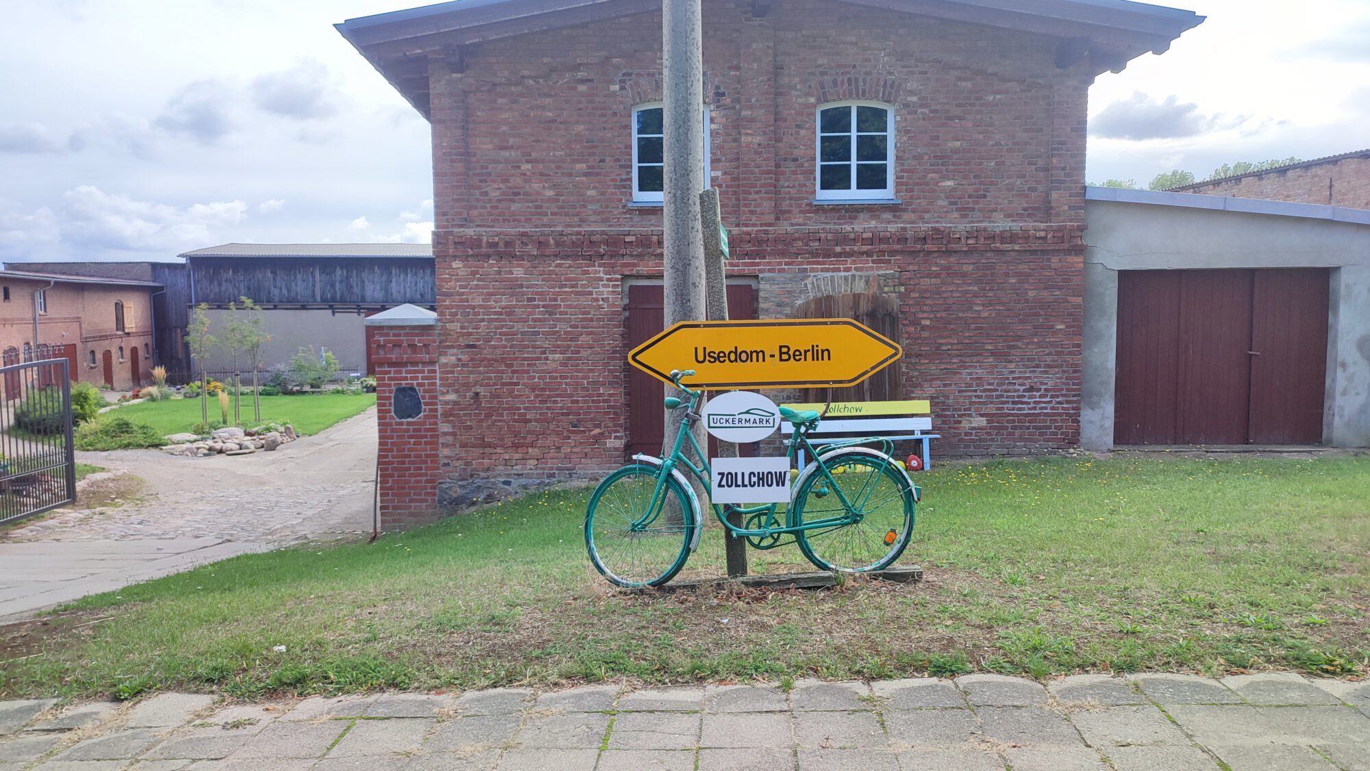 Berlin-Usedom Radweg Schilder